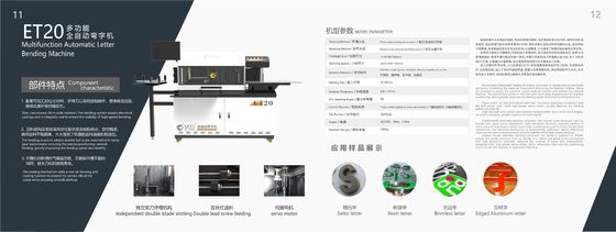 Machine à plier des lettres en alliage d'aluminium multifonctionnel certifié CE