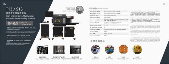 Machine polyvalente T13 3D pour faire des lettres en alliage d'aluminium